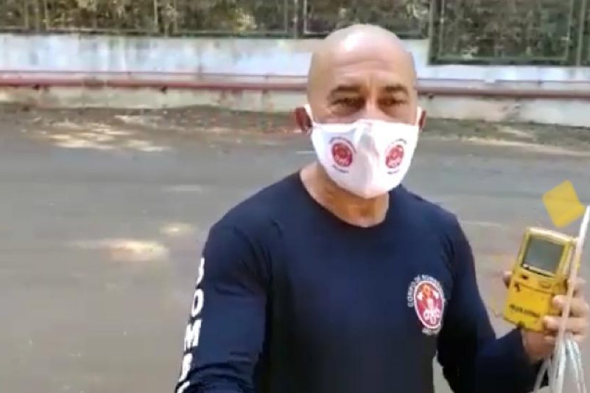 Bombeiro alerta para o uso de máscaras na prática de esportes