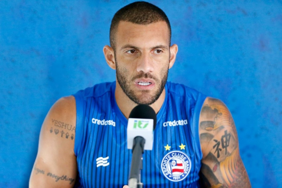 Próximo de completar 100 jogos pelo Bahia, Fernandão deseja levar o time para a Libertadores