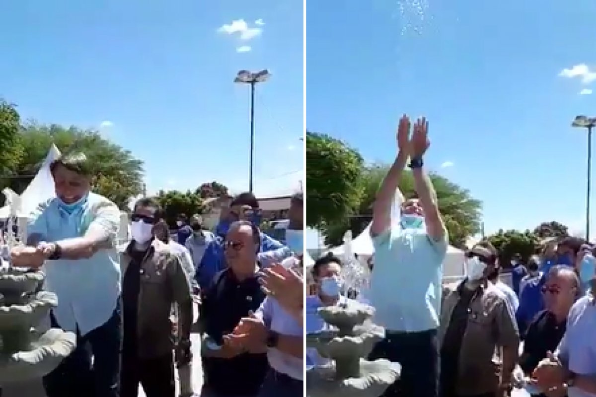 Veja vídeo: Bolsonaro é aclamado após entrega de adutora no norte da Bahia