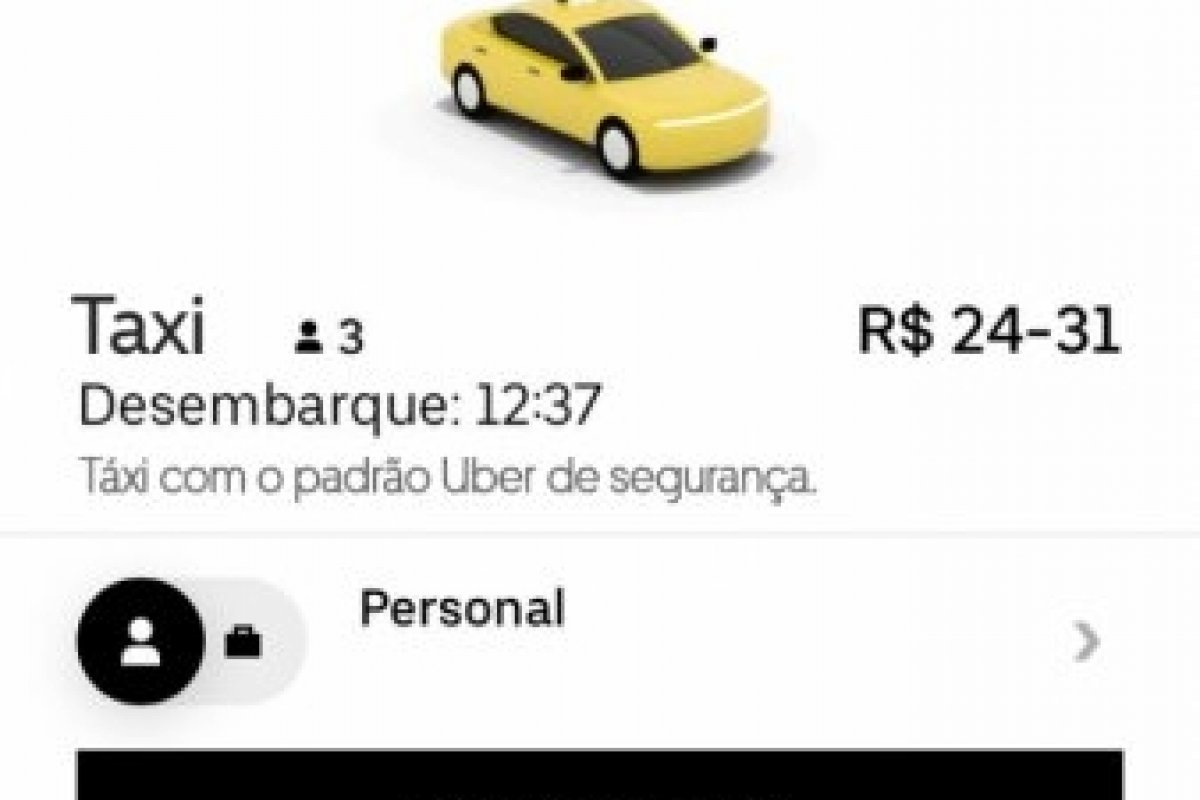Uber anuncia categoria de táxis em seu aplicativo no Brasil