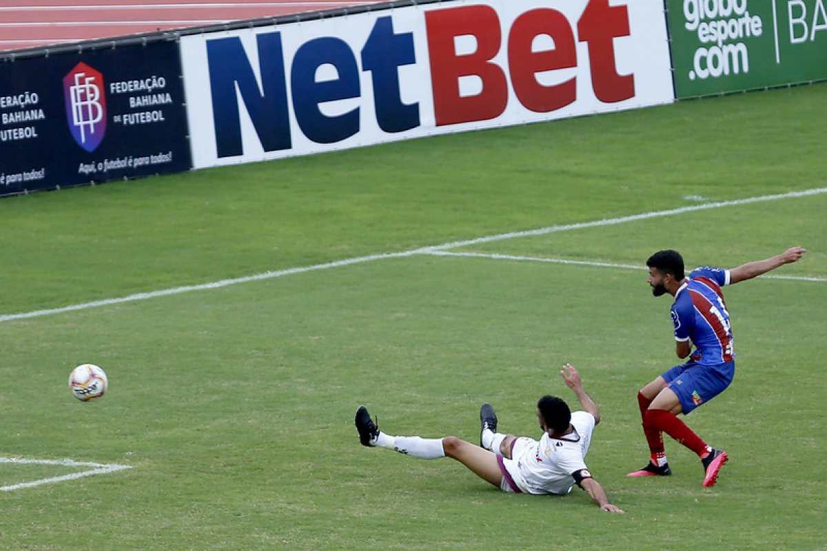 Bahia empata com Jacuipense e pega Atlético de Alagoinhas na final do Baiano; veja um dos gols