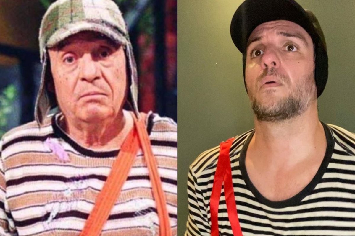 Rodrigo Lombardi se veste de Chaves e lamenta o fim da série no Brasil