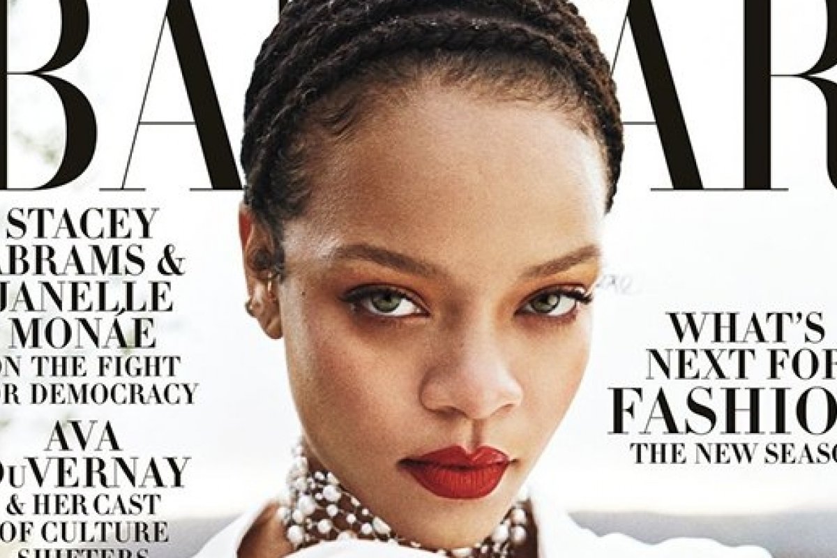 Rihanna estampa a edição de setembro da ‘Harper’s Bazaar US’