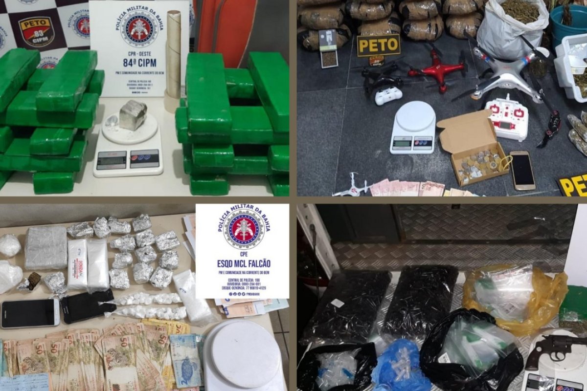Operações policiais agem contra famílias envolvidas com tráfico de drogas na Bahia