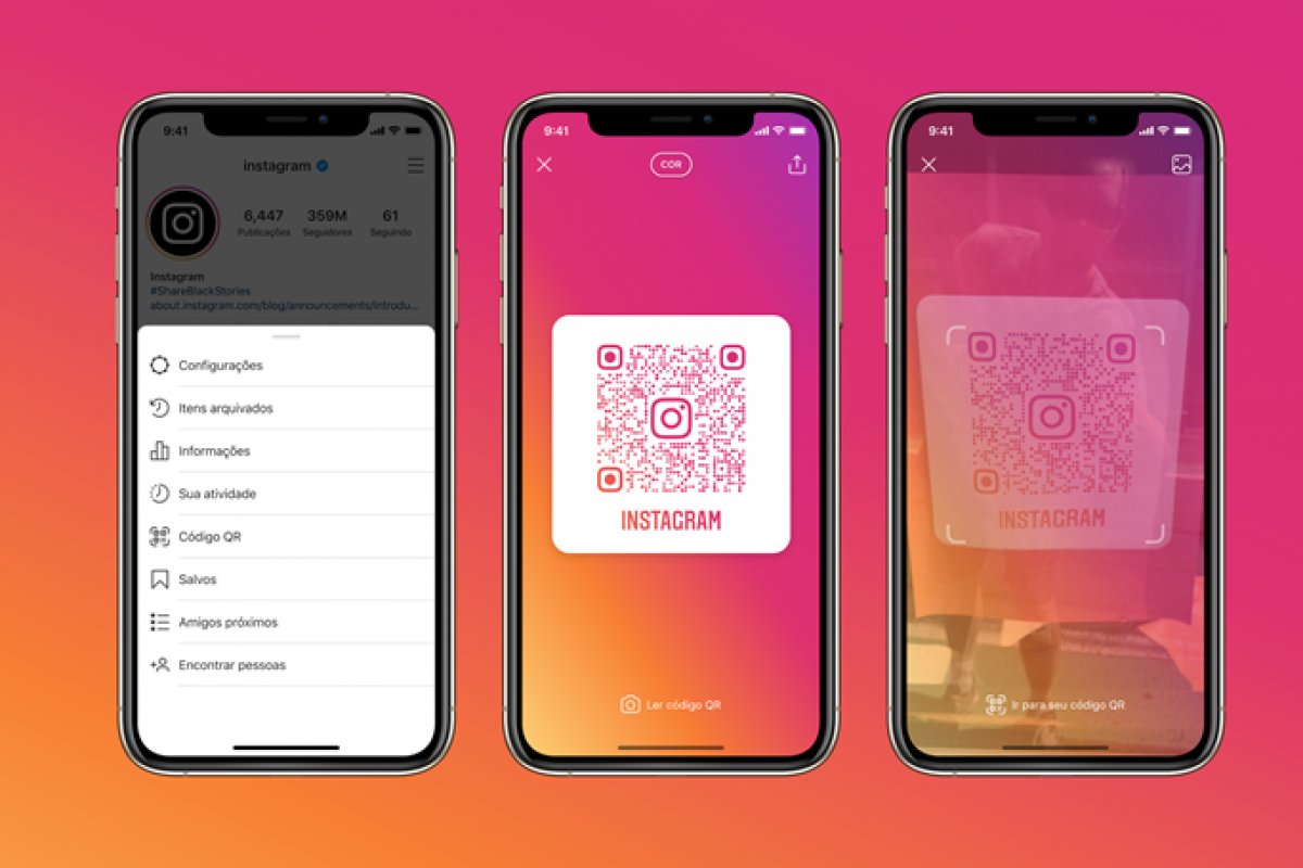 Instagram substitui 'tag de nome' por QR Code