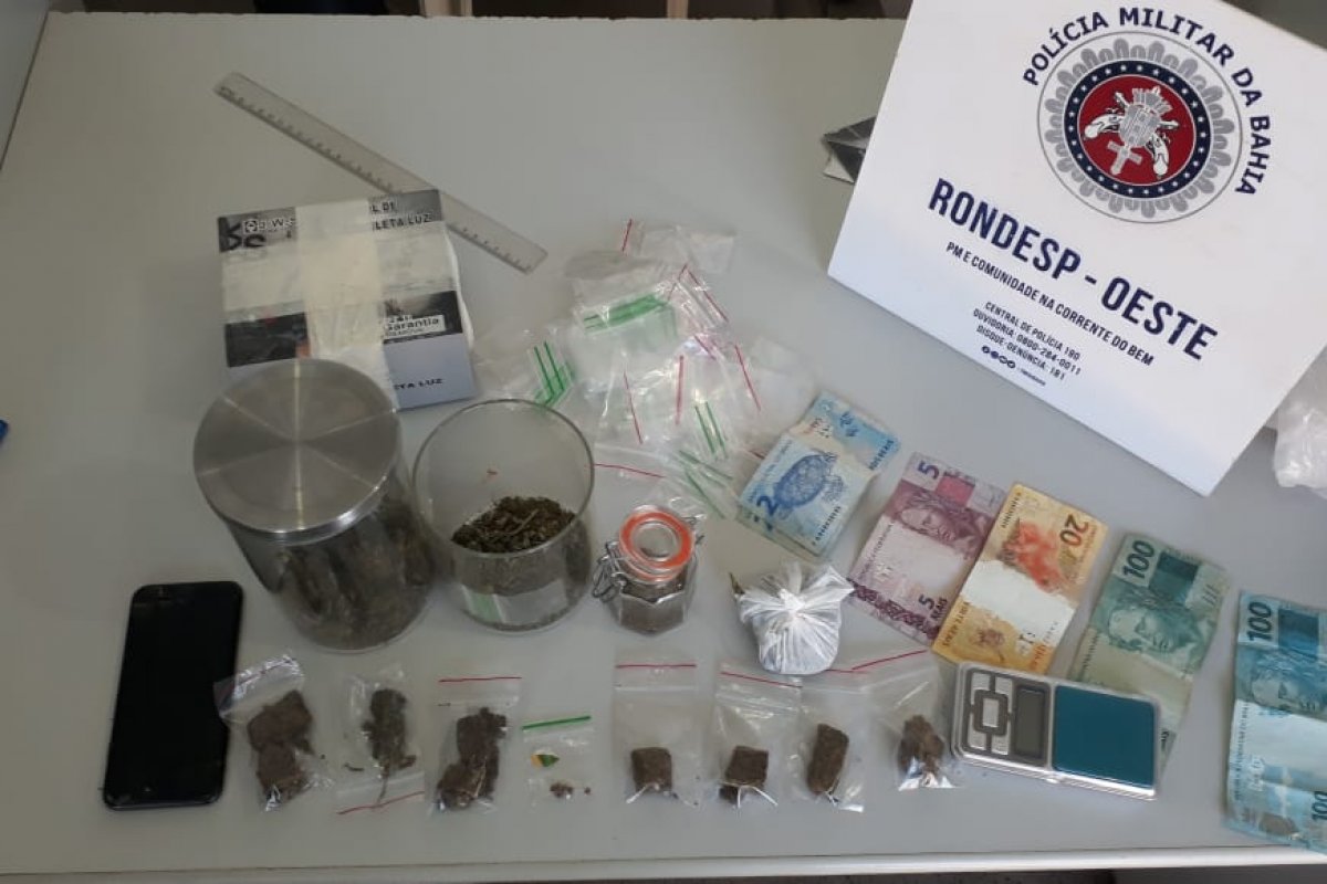 Dois homens são presos em flagrante suspeitos de tráfico no oeste da Bahia