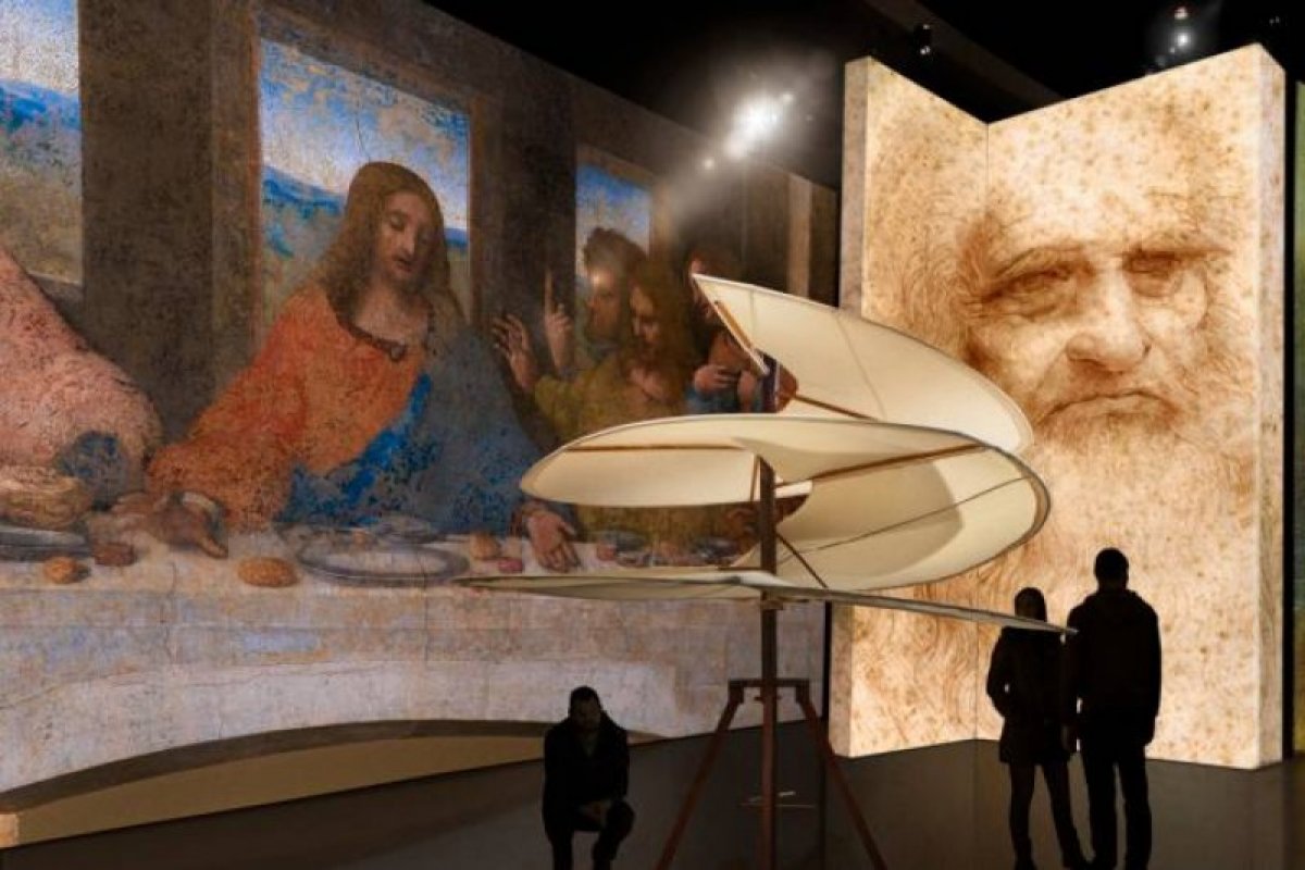 Exposição de Leonardo Da Vinci ganha formato digital