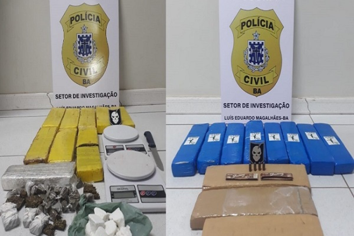 Quadrilha suspeita de tráfico é presa com mais de 15 kg de maconha em Luís Eduardo Magalhães