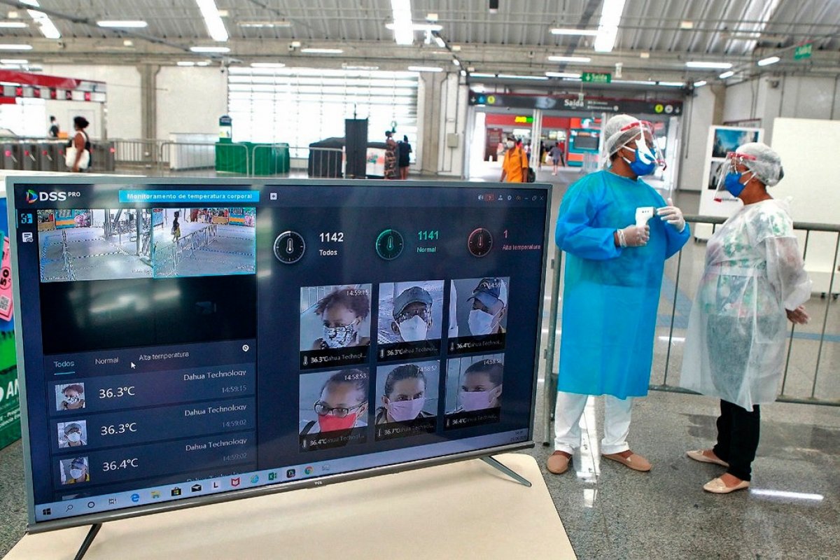 Câmeras no metrô já detectaram mais de 500 casos de Covid-19