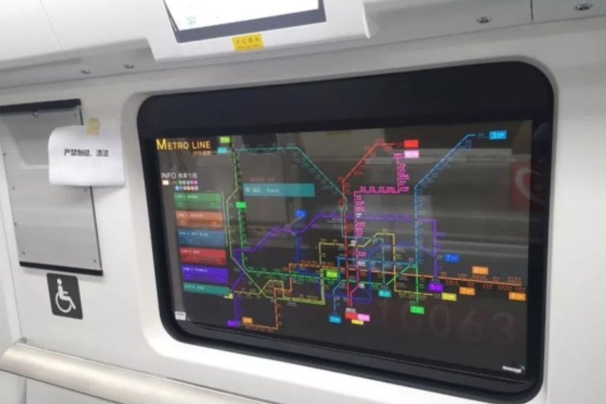 Metrô na China vai usar telas transparentes da LG no lugar de janelas