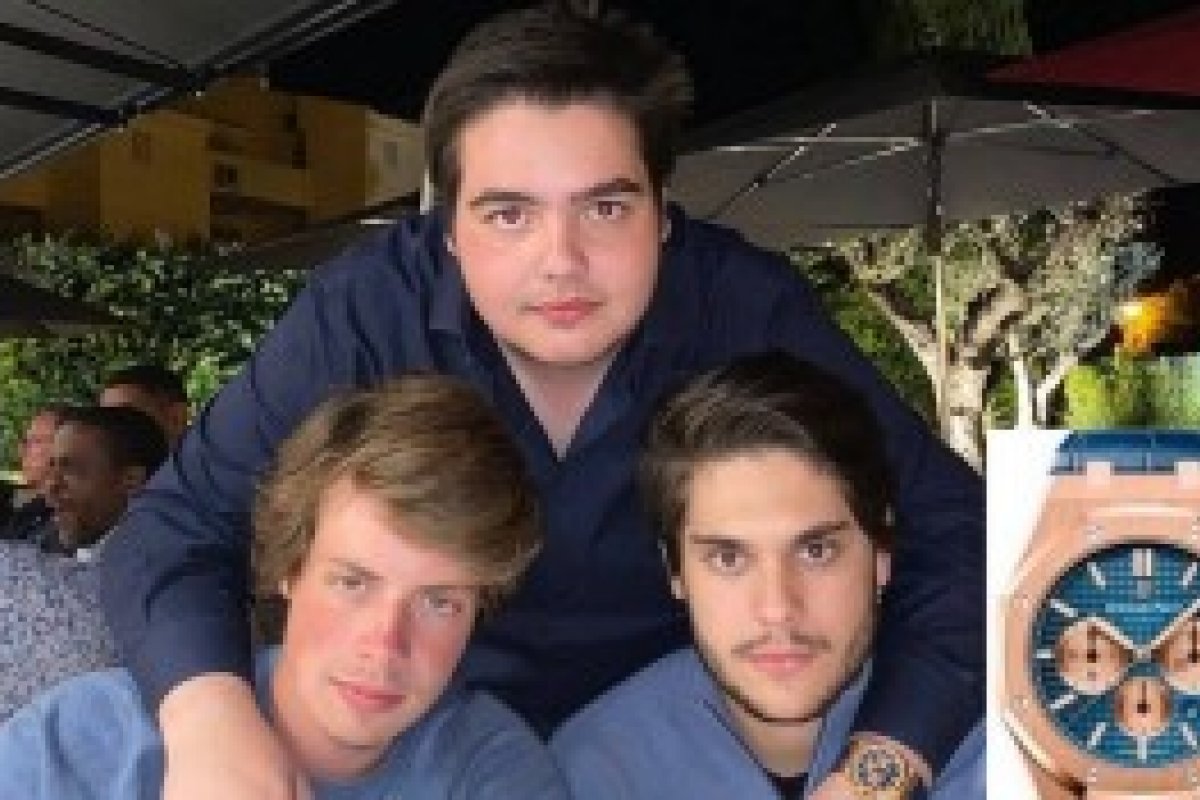 Filho de Faustão ostenta relógio de ouro de marca francesa que custa R$ 263 mil