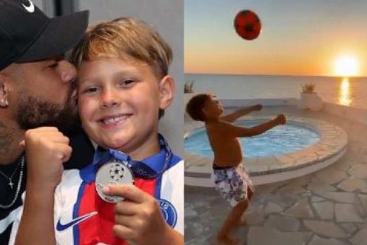 Ao lado de Anitta, Neymar Jr. curte férias com o filho, Davi Lucca, na Espanha