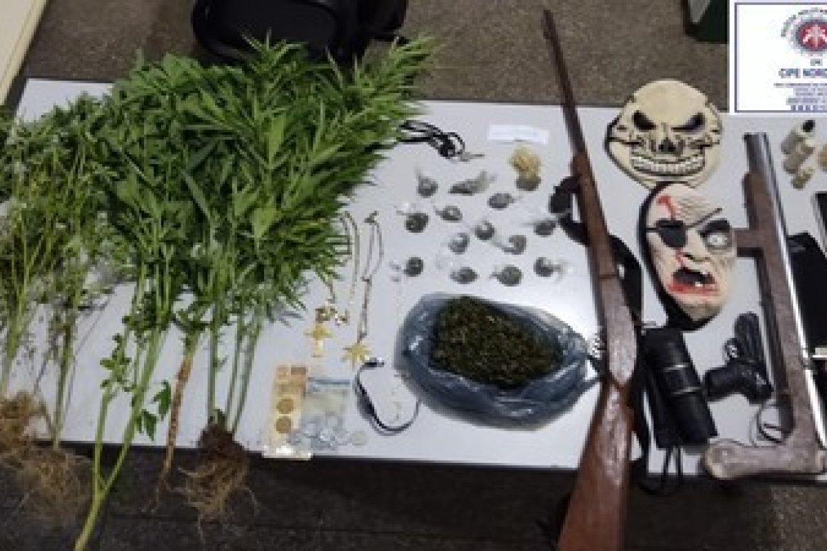 Pai e filho são presos traficando drogas no interior