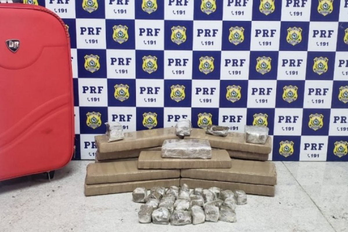 Mulher é presa ao tentar transportar 11 kg de maconha para Jequié, na Bahia