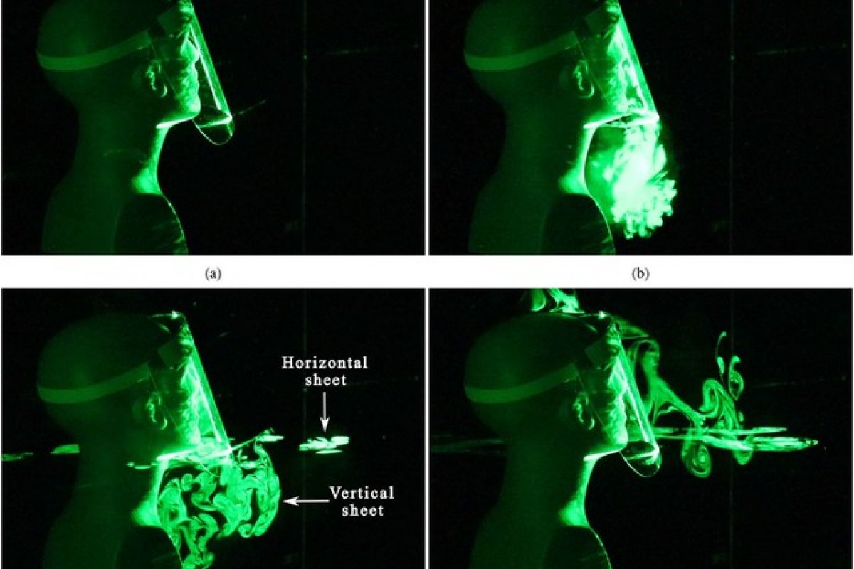 Covid: estudo indica que protetor facial e máscara com válvula são menos eficazes na proteção