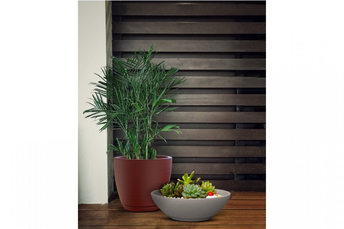 Tramontina lança vasos ornamentais com prato para vedação completa à exposição da água