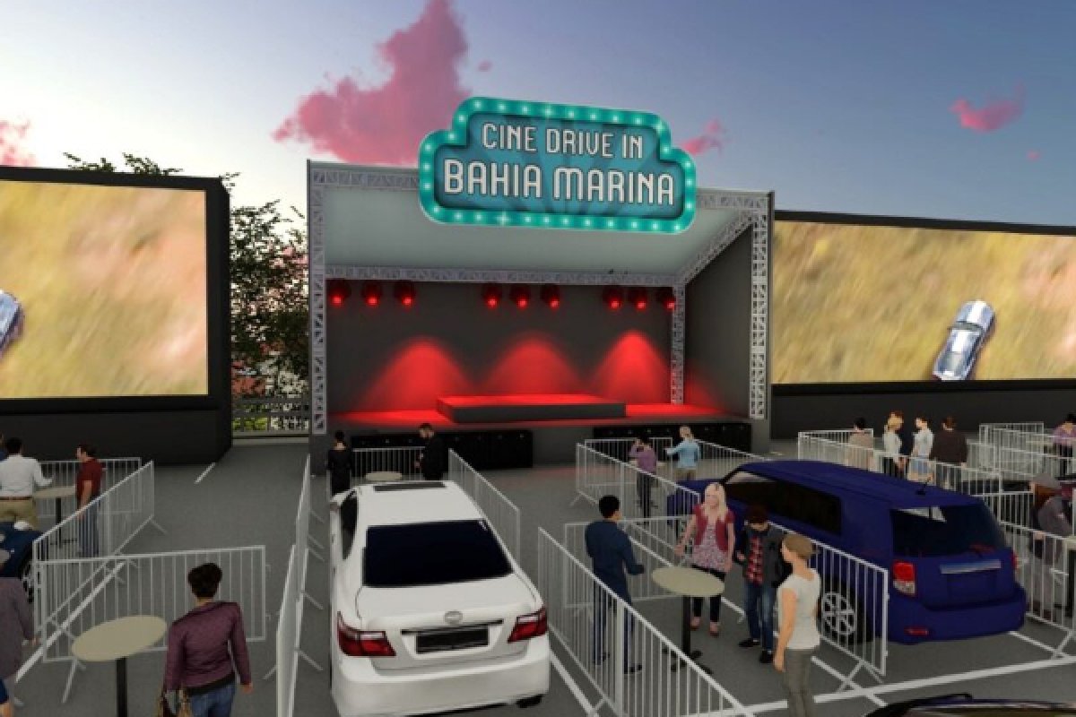 Bahia Marina, em Salvador, recebe novo Cine Drive-in da capital