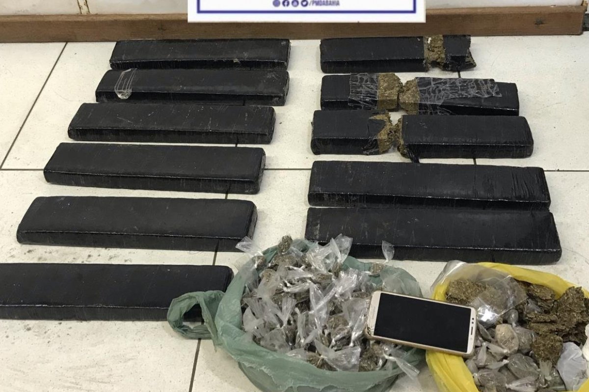 Homem é preso com tabletes de maconha no bairro de São Cristóvão, em Salvador