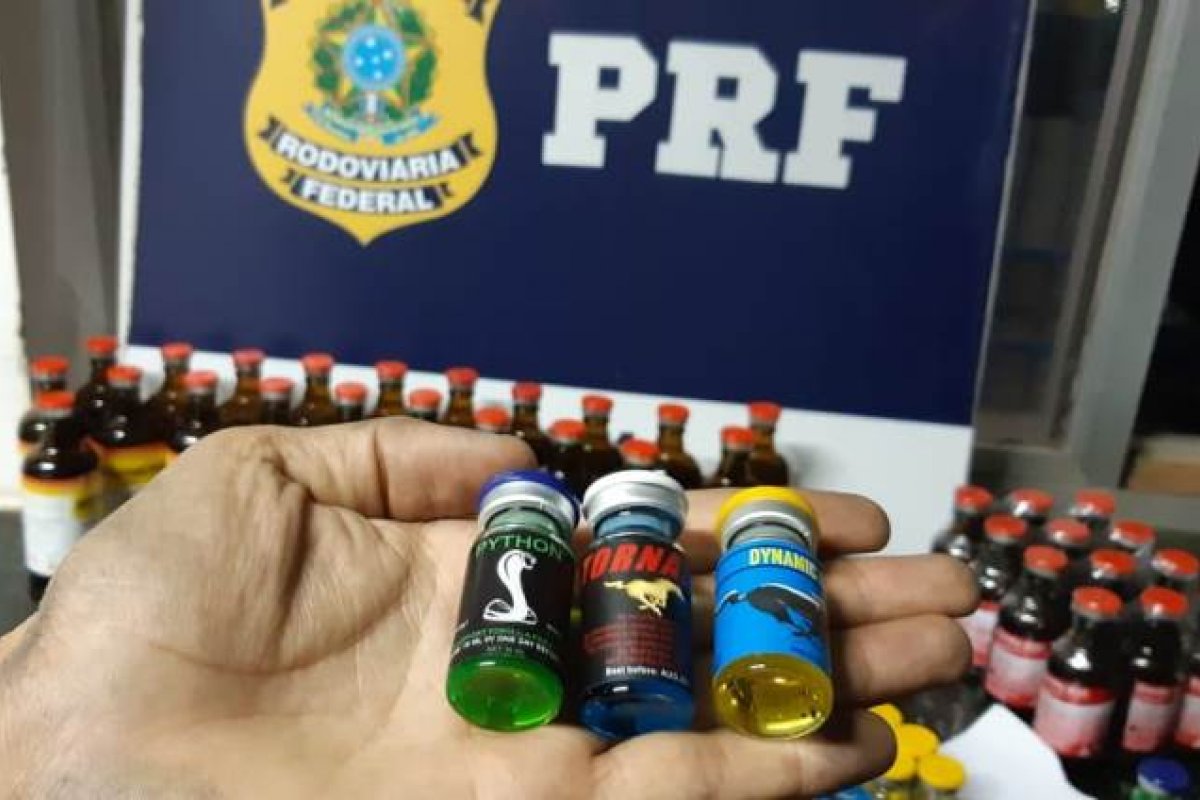 PRF apreende quase 100 frascos de anabolizantes em Barreiras