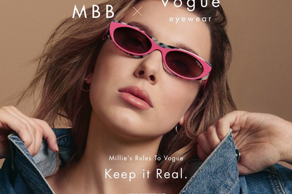 Em parceria com a Vogue Eyewear, Millie Bobby Brown apresenta nova coleção de óculos