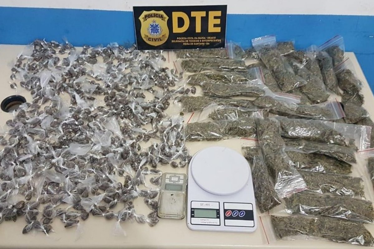 Homem é preso com mais de 700 trouxas de maconha