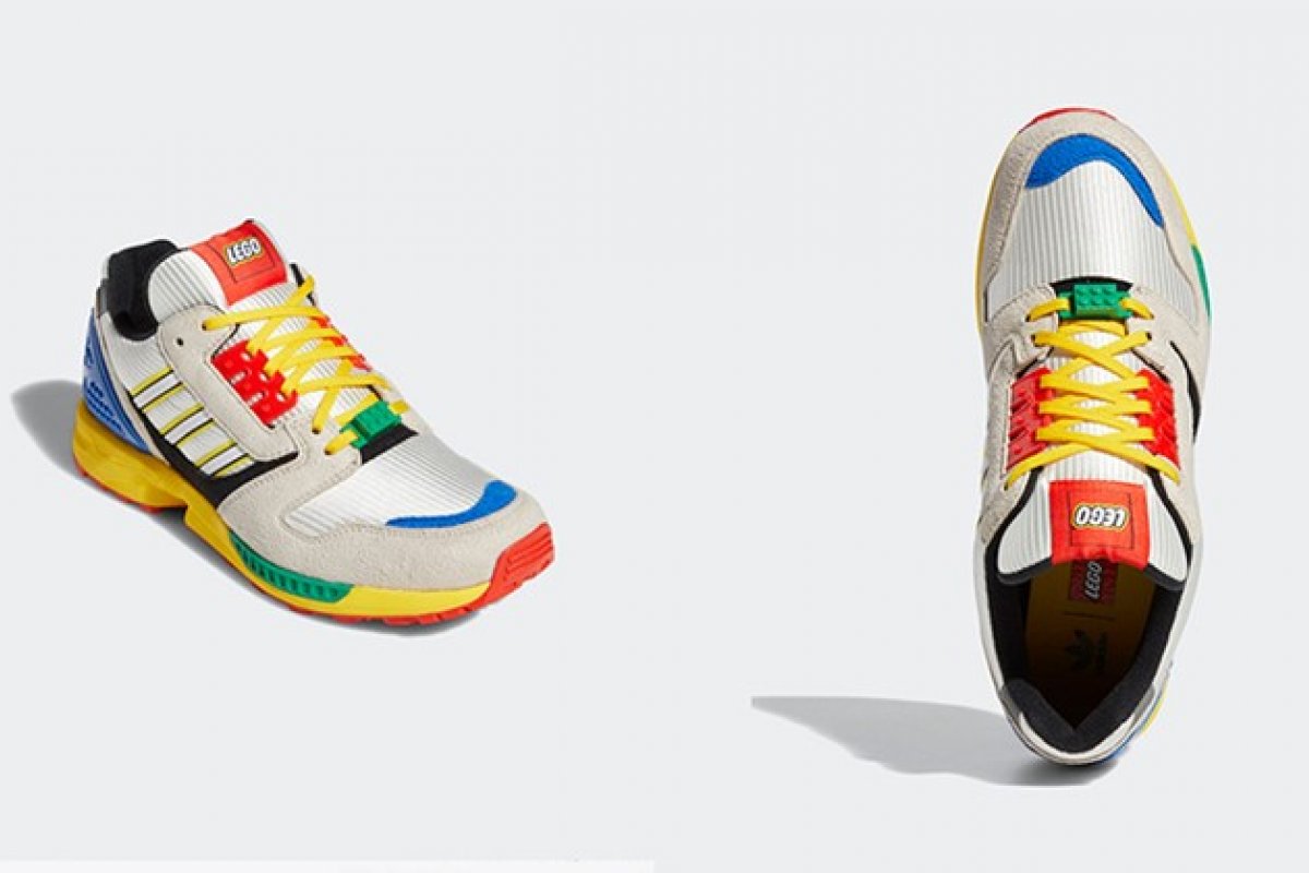 Adidas e LEGO lançam tênis inspirado nos blocos do brinquedo
