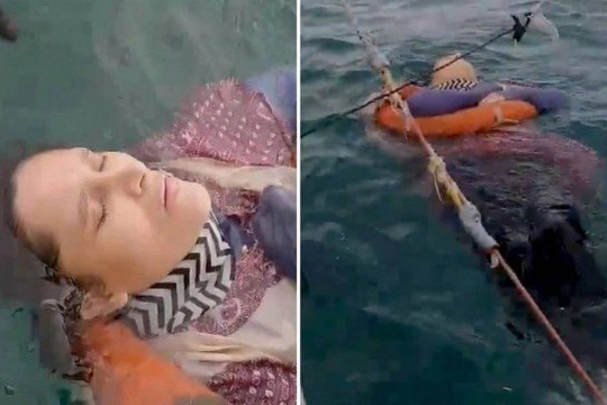 Vídeo: mulher dada como desaparecida por dois anos é encontrada viva boiando no mar da Colômbia