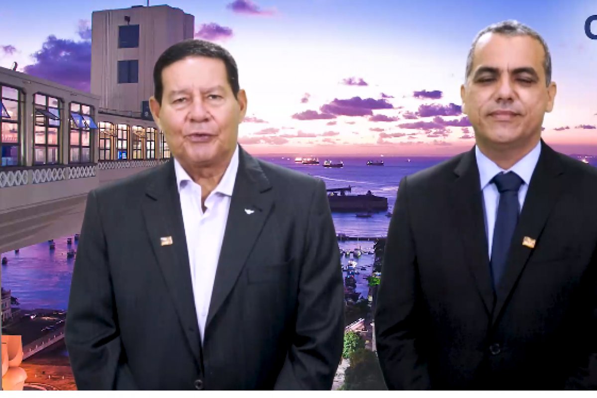 Vídeo: Mourão afirma que Cezar Leite é o aliado de Bolsonaro em Salvador