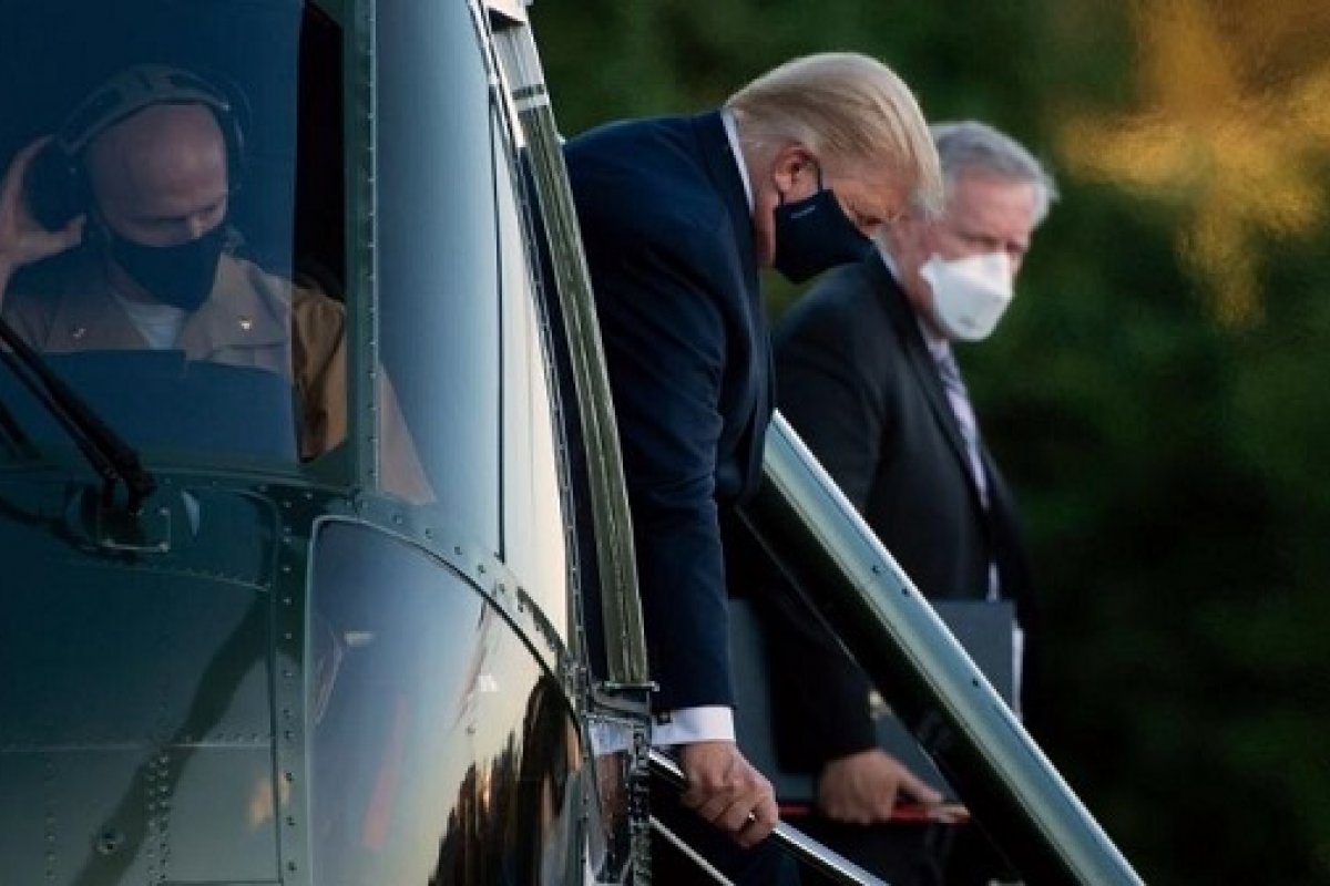 Trump faz tratamento com Remdesivir e deve passar próximos dias em hospital militar