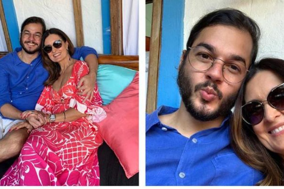 Ao lado de Tulio Gadelha, Fátima Bernardes curte viagem à Olinda