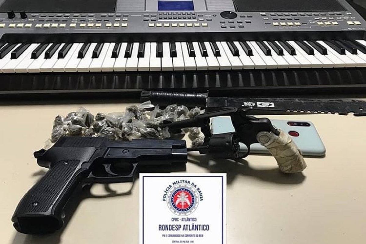 Adolescente é apreendido com arma e drogas no bairro de Mussurunga, em Salvador