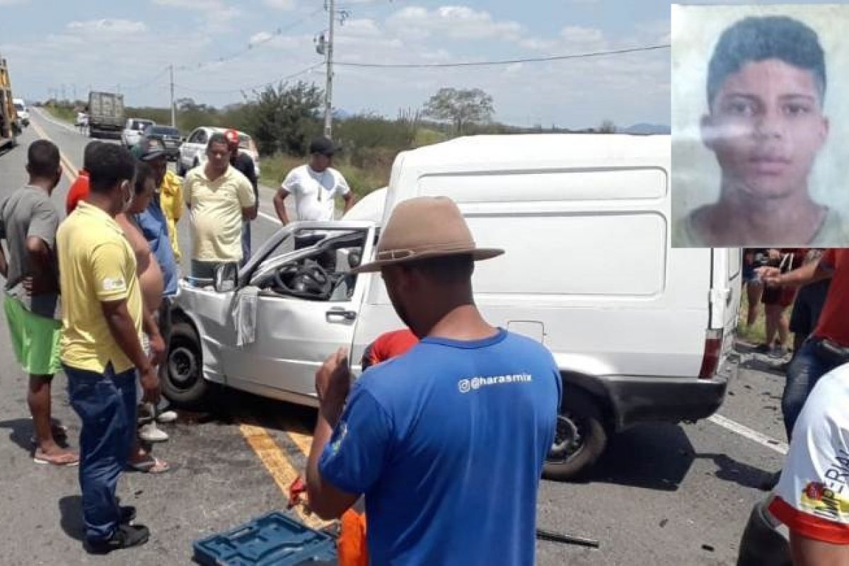 Jovem morre após batida entre carro e caminhão na BR-324, na região de Riachão do Jacuípe