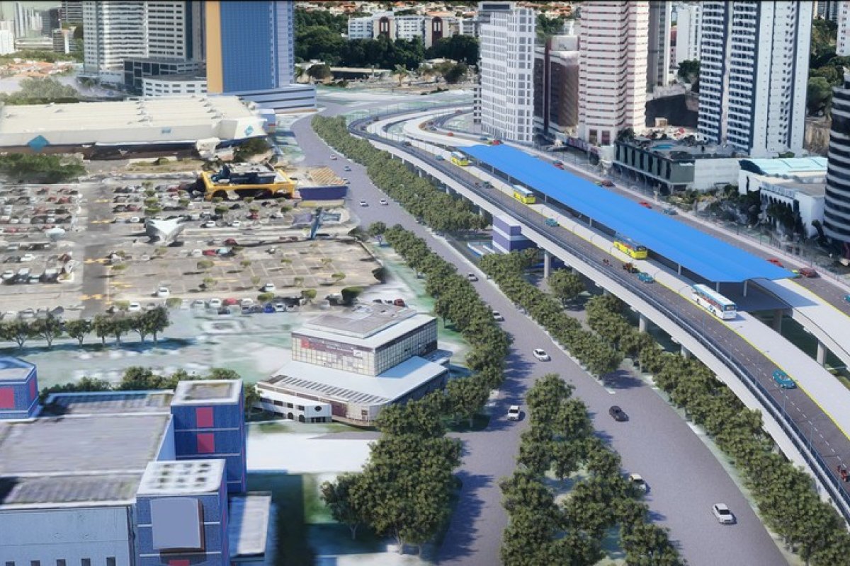 Tráfego de veículos é alterado na região da ACM devido as obras do BRT nesta quarta-feira (7)