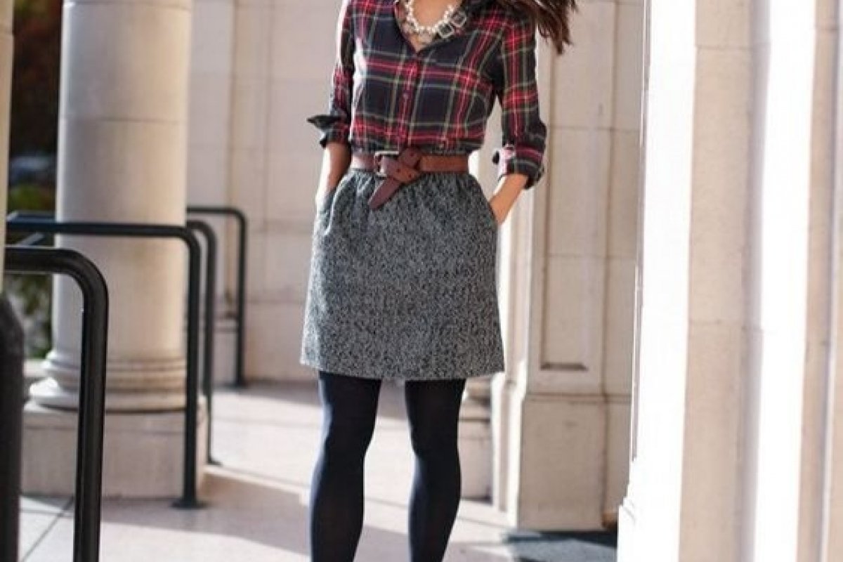 10 looks de trabalho com meia-calça