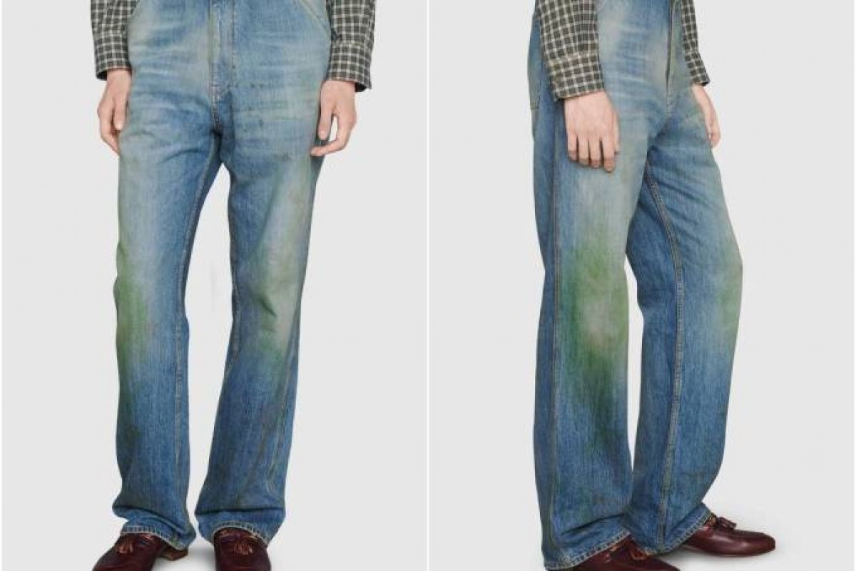 Gucci oferece calça jeans com aspecto "sujo" por 4 mil reais