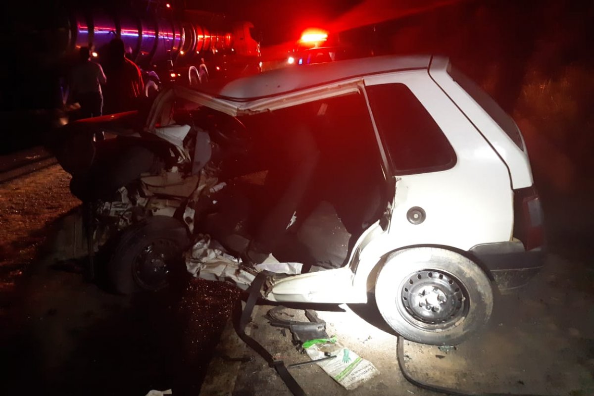 Colisão entre quatro veículos deixa uma vítima em estado grave