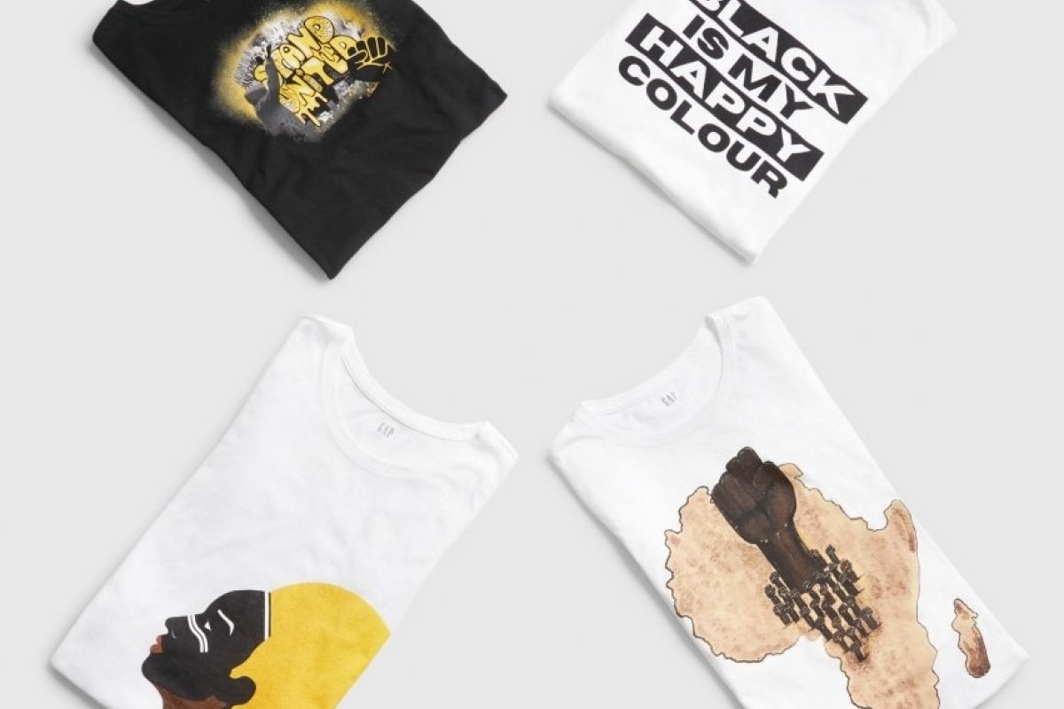 Gap lança coleção de camisetas desenhadas por artistas negros