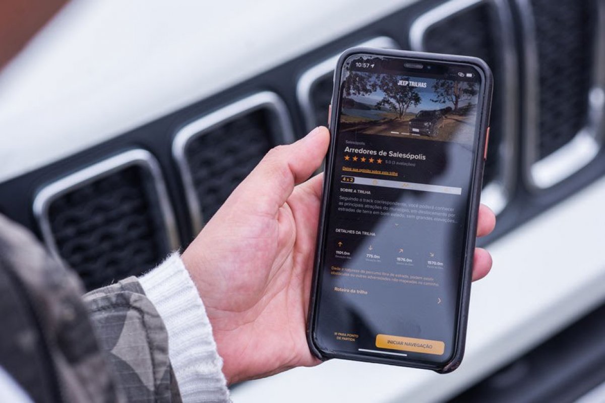 Jeep lança app gratuito com mapas de trilhas off-road