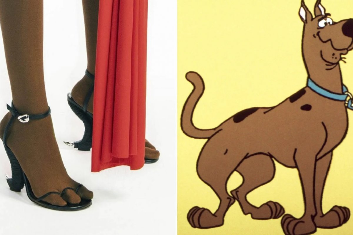 Sapatos de marca francesa viram meme por se parecerem com as patas do Scooby-Doo