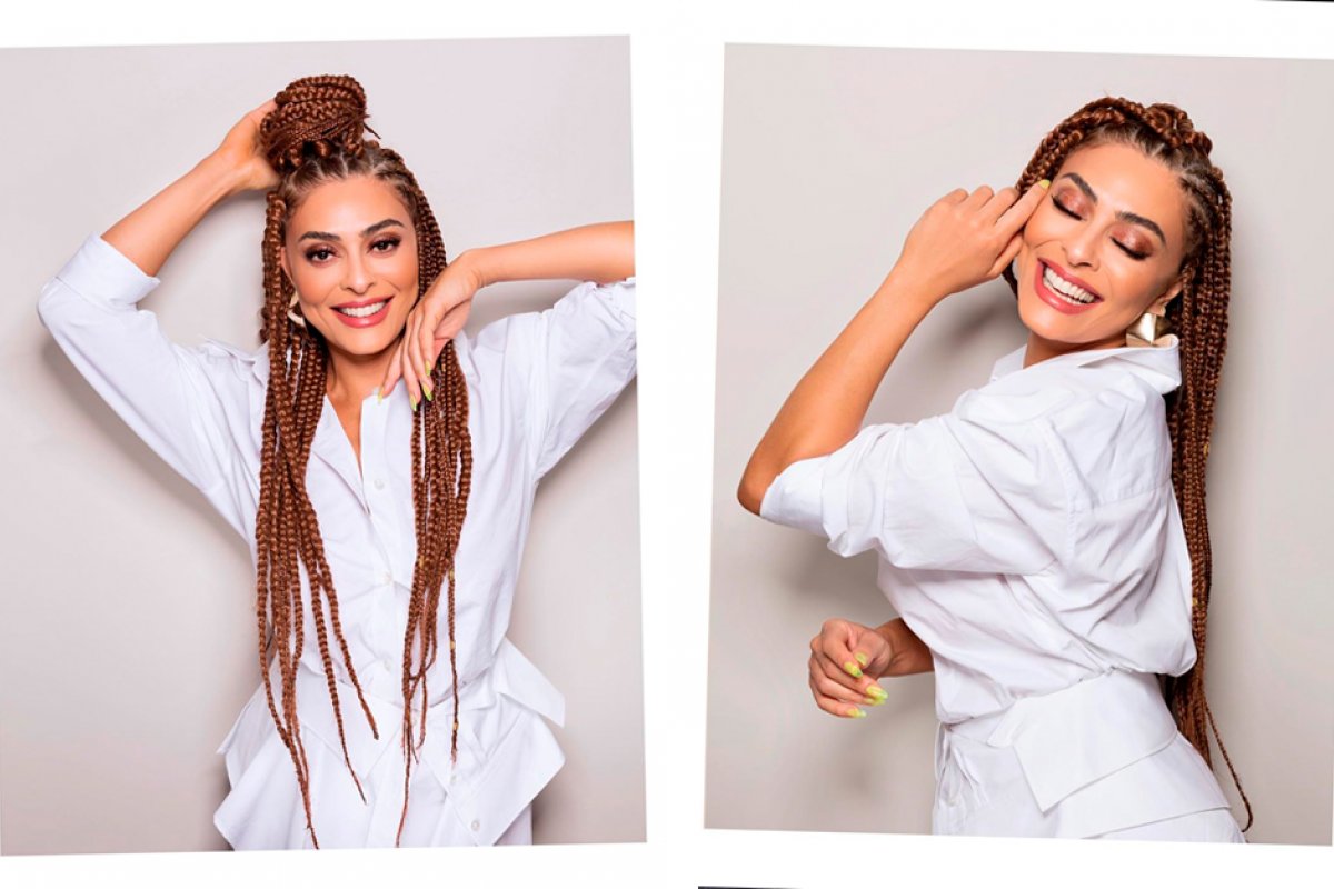 Camaleoa! Juliana Paes muda o visual para comemorar o aniversário do marido