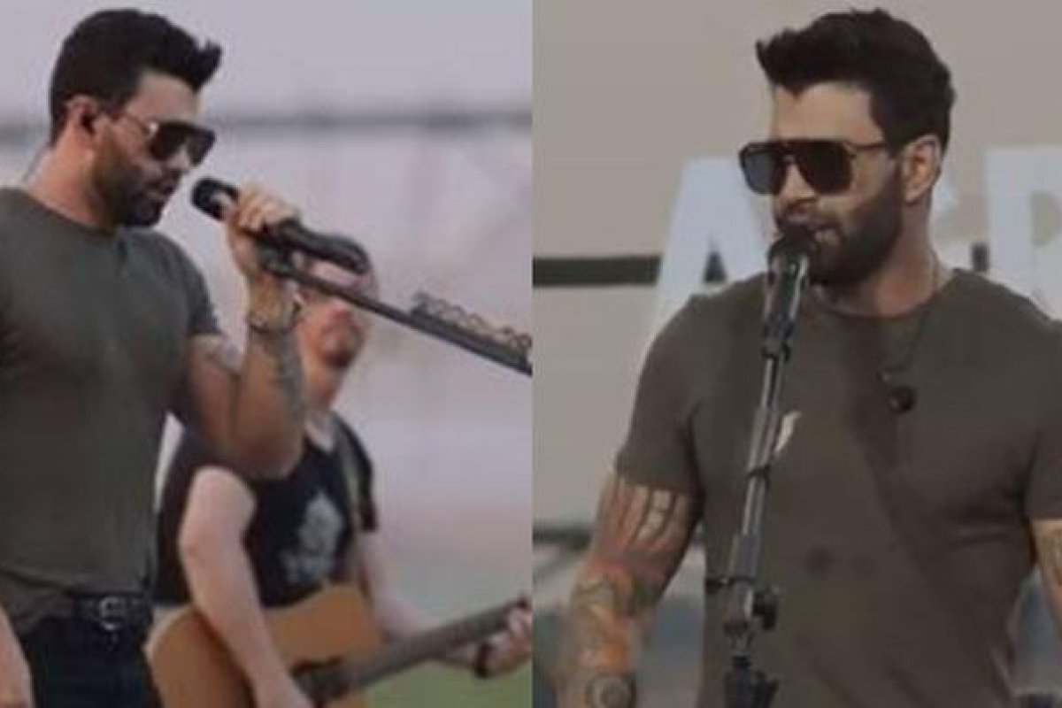 Gusttavo Lima faz primeiro show após separação