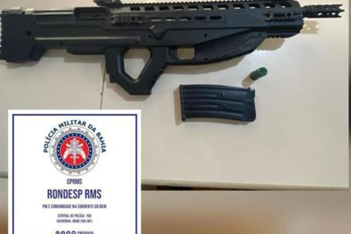 Rondesp RMS encontra espingarda turca enterrada em Simões Filho