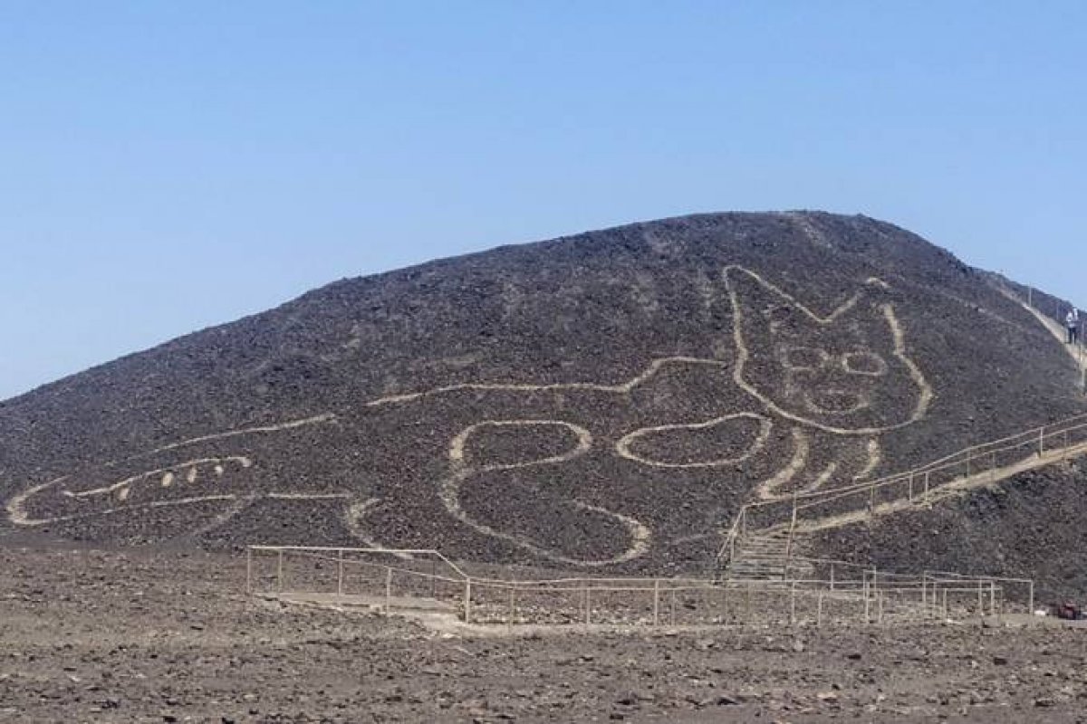 Figura em formato de gato é encontrada após 2 mil anos no Peru
