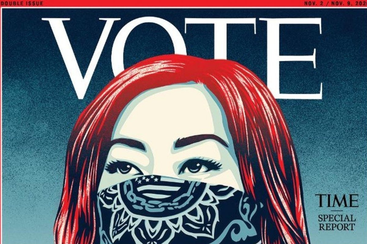 Pela primeira vez, revista 'Time' substitui clássica logomarca por 'Vote'