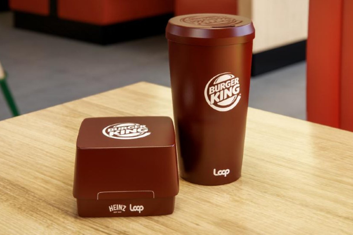 Burguer King inicia fase de testes com embalagens reutilizáveis