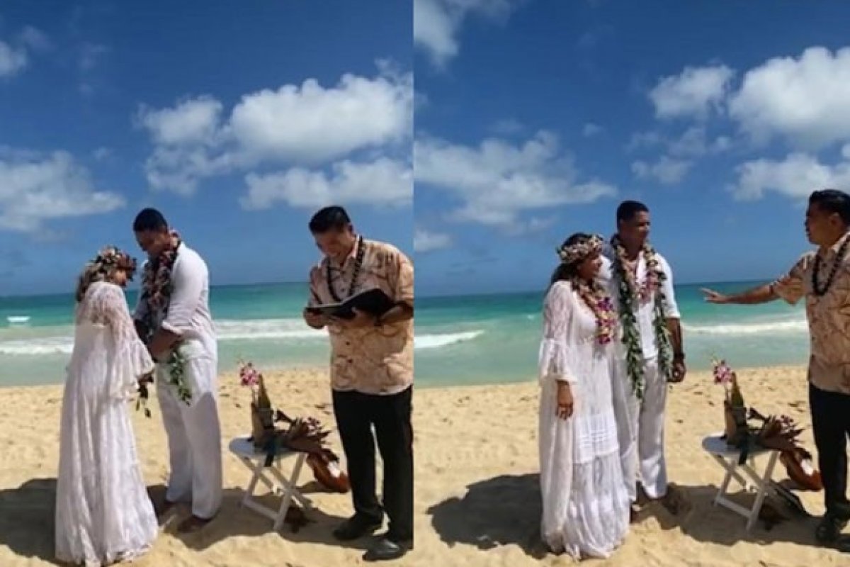Xanddy e Carla Perez renovam votos de casamento no Havaí