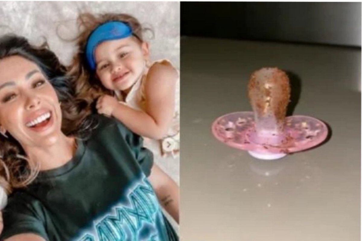 Bella Falconi revela que usa pó de café na chupeta da filha de 2 anos e gera polêmica