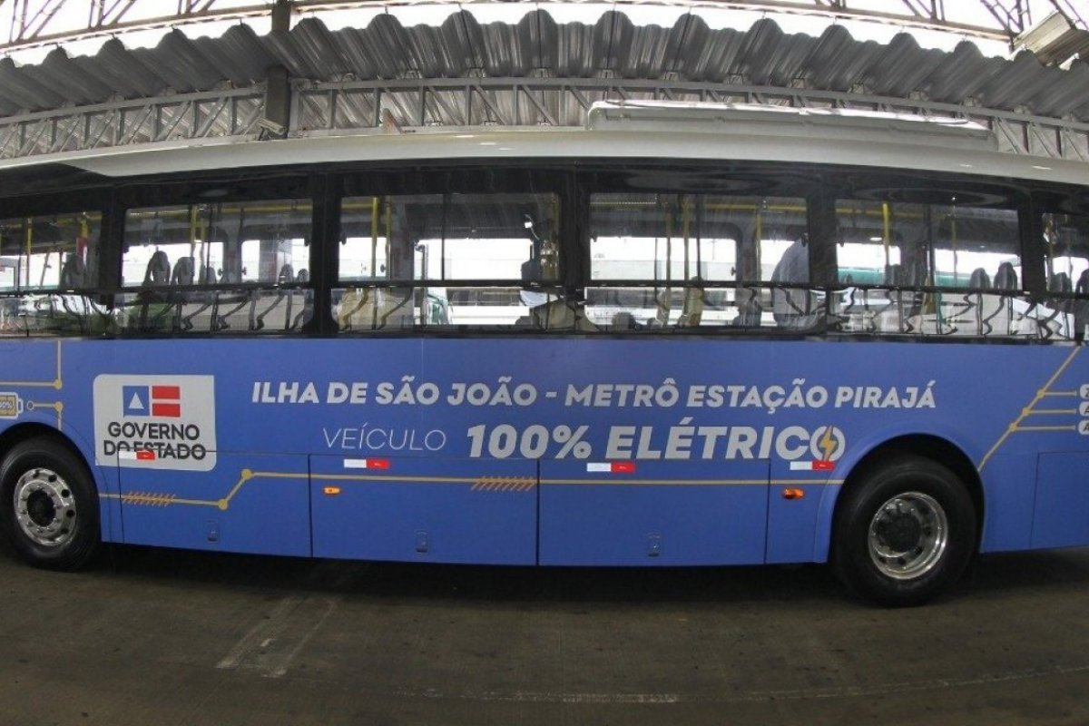 Novos ônibus elétricos entram em circulação no subúrbio de Salvador na próxima terça (3)