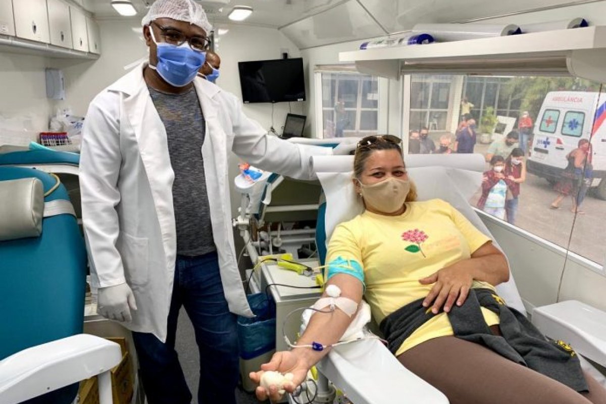 Hemoba encerra Força-Tarefa com coleta externa na Rótula do Abacaxi nesta terça (3)