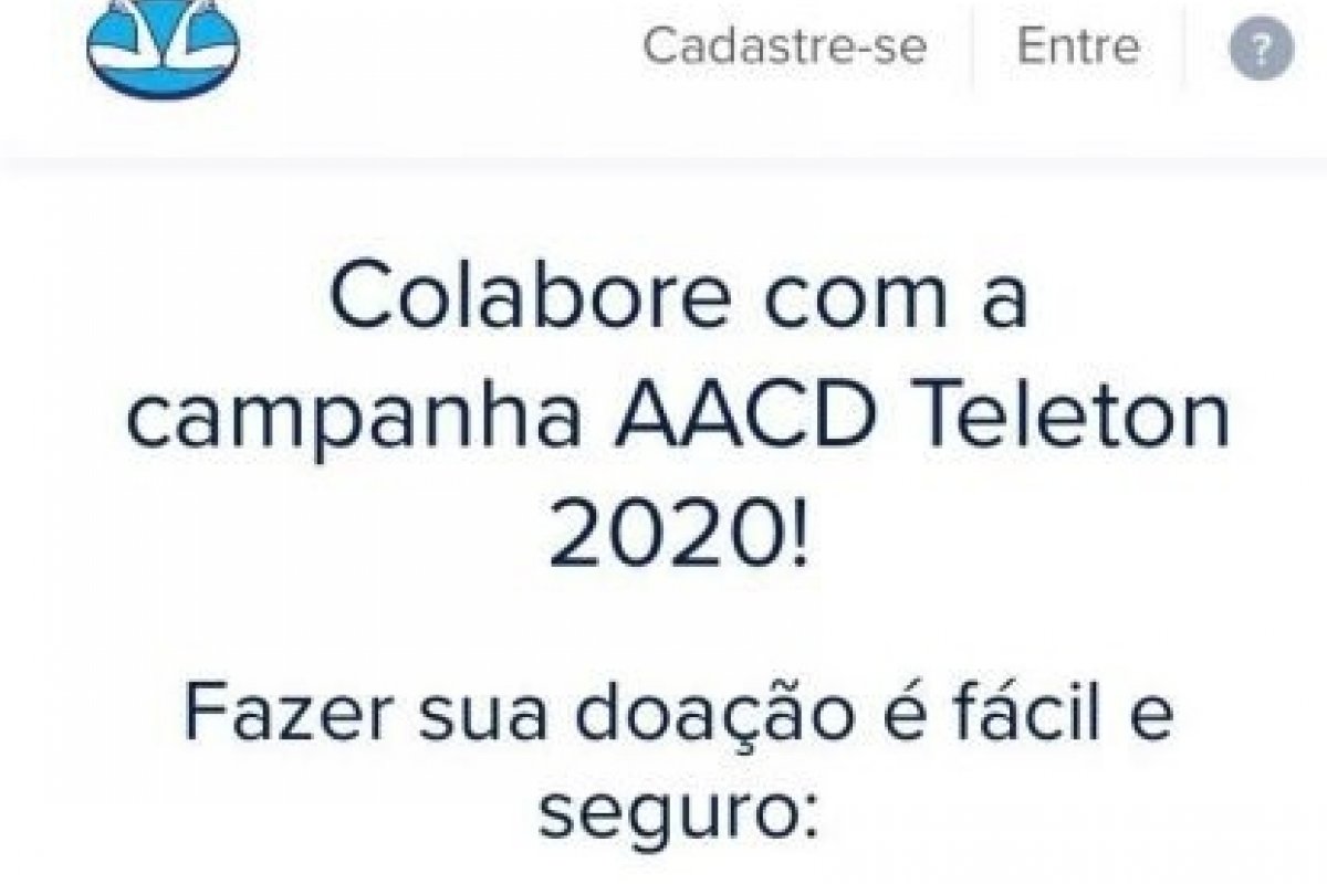 Mercado Pago lança botão de doação em seu app para Campanha AACD Teleton 2020
